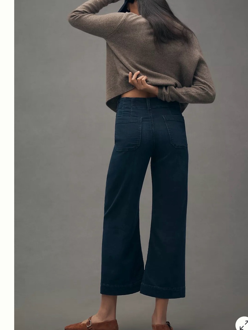 Maeve Colette Crop High Rise Wide Leg Jeans Size 27P - Picture 2 of 9